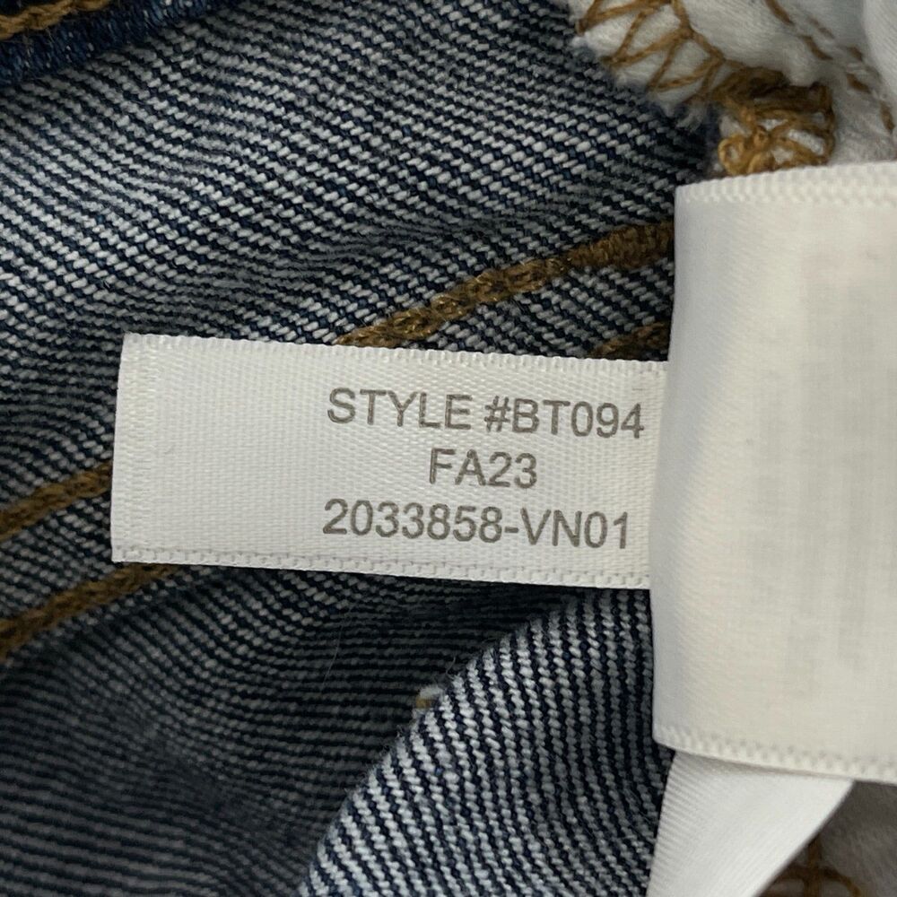 J. Crew High-Rise Button-Fly Straight Jeans in Medium Blue - Picture 6 of 9